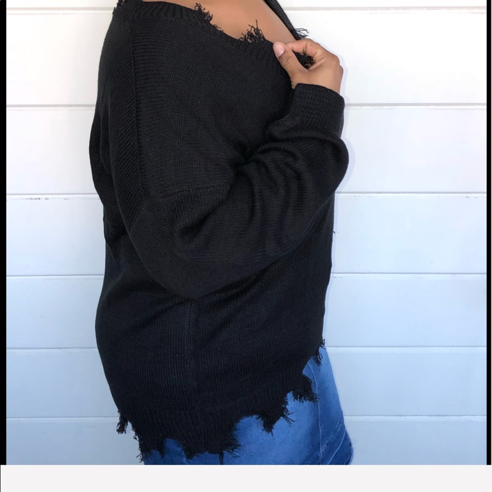 🔥HP! New Distressed Sweater - Picture 5 of 6